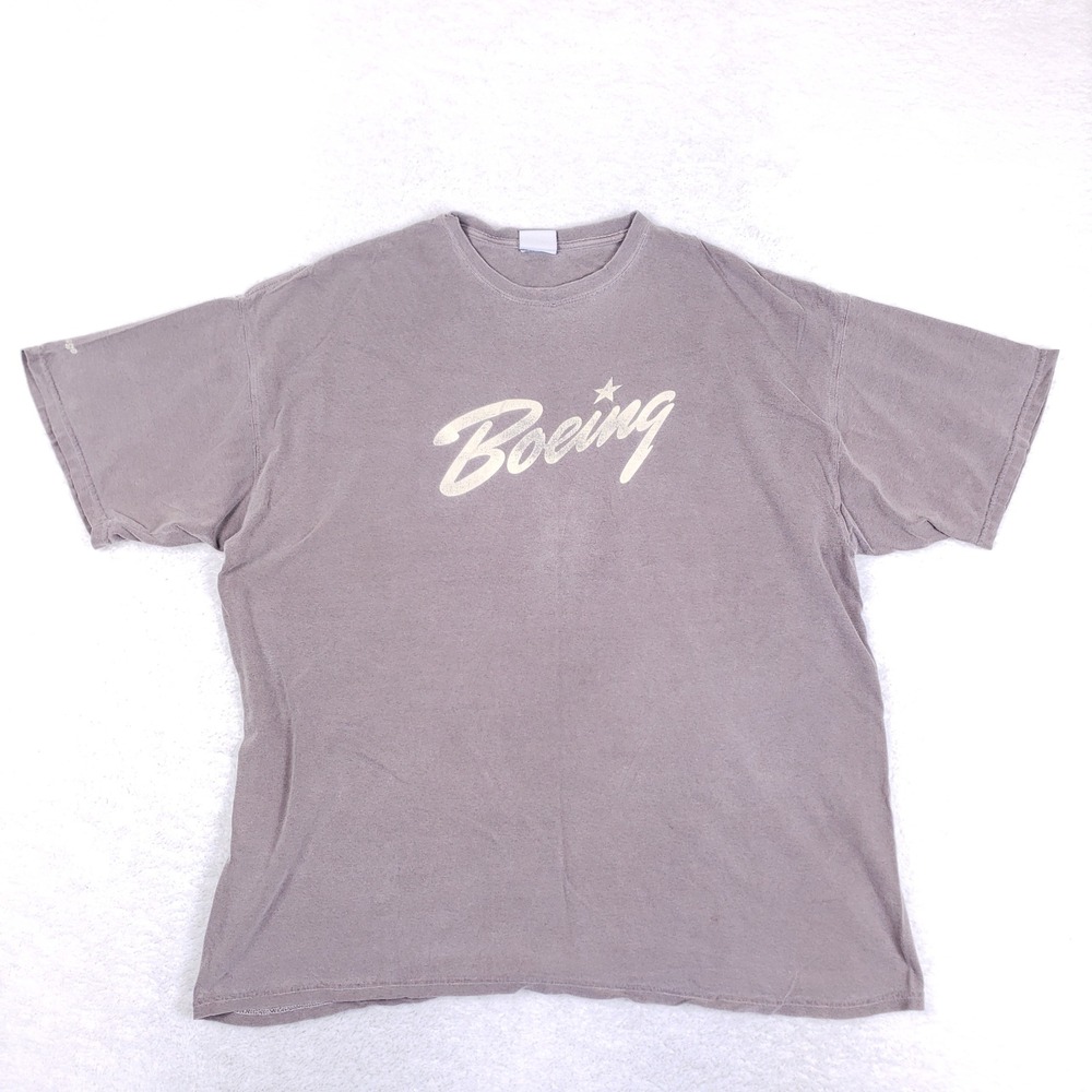 Boeing Heritage Collection Graphic T-Shirt Faded Purple Gray Men XL VTG Pilot
